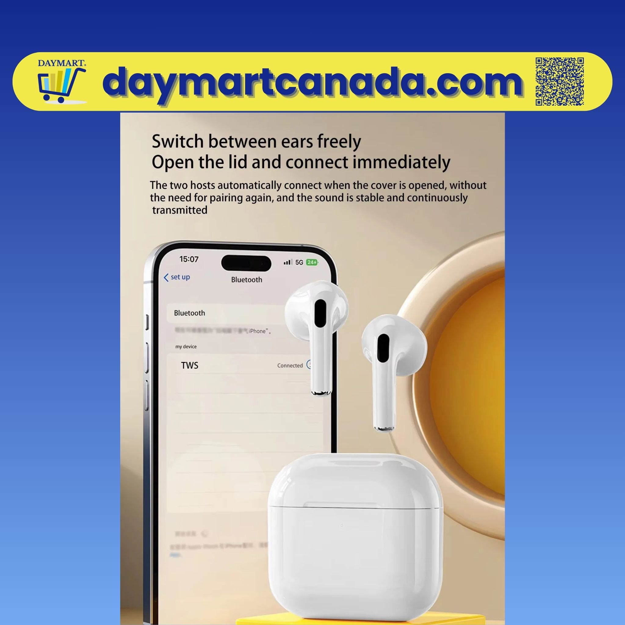Air Pro True Wireless Earphones ANC S13 | DAYMART® Canada - Image 4