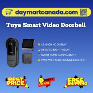 Tuya Smart Video Doorbell 4.3in HD Night Vision | DAYMART® – Shop Now